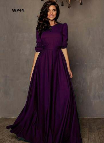 Striking green tapeta silk floor length dress on sale