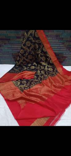 Designer Soft Duphion Saree by aasim shuraim