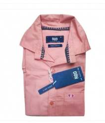 Men Causal Collar Neck Plain  Shirt 