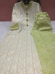 green round kurti with palazzo set
