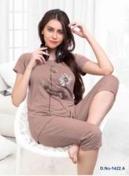 New Floral Print Night Suit For Ladies