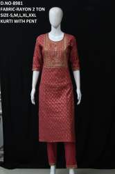letest kurti with pent for festival