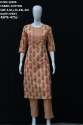 letest kurti with pent set in cotton  thumb 1