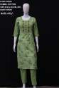 letest kurti with pent set in cotton  thumb 3