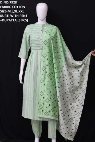 letest kurti with plazzo and dupatta set in 3 pcs 