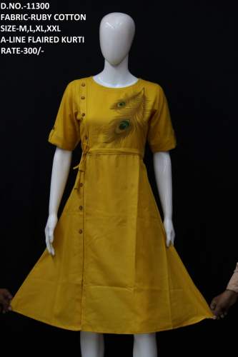morpankh style cotton plain kurti for wholesale