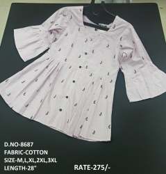 new cotton bell sleev western top