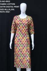 new cotton digital print kurti 