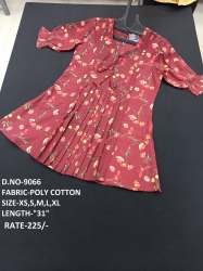 new cotton printed short top