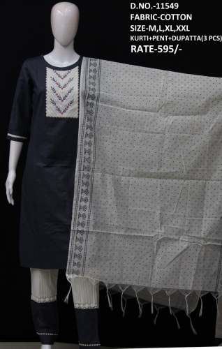 New designer SKD kurti with pent and dupatta
