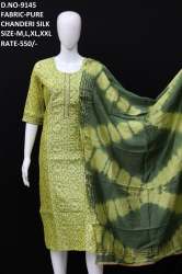 new ethnic kurti with dupatta pair