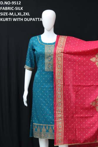 new letest partywear kurti with dupatta collection