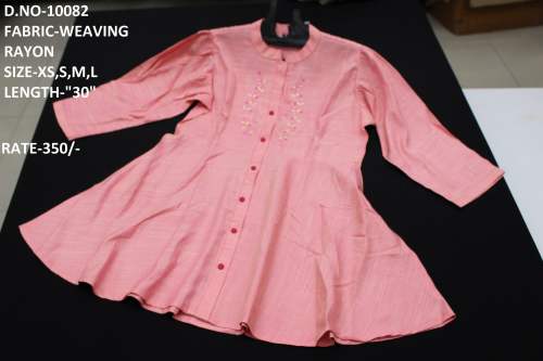 new weaving rayon tunic for women
