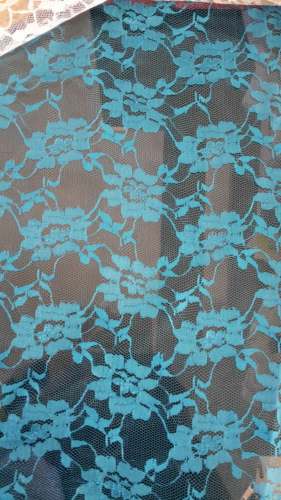 Sea Green Knitted Net Fabric
