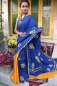 Cotton Applique Saree thumb 1
