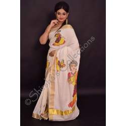 Kerala Handloom Cotton Saree