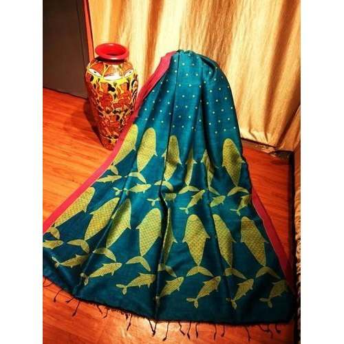Cotton Linen Jamdani Saree