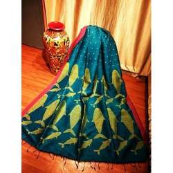 Cotton Linen Jamdani Saree