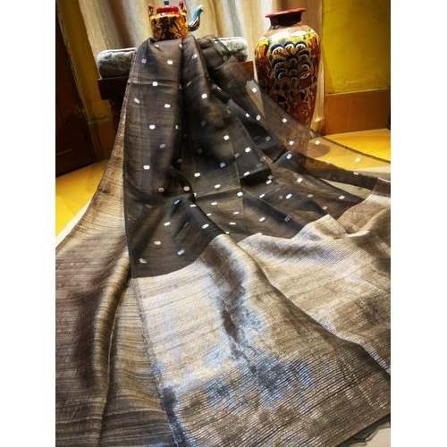 Muslin Matka Silk Saree by Prativa Collections Pvt Ltd