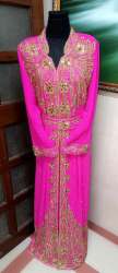 Designer Pink Embroidered kaftan