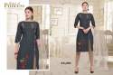 black side cut kurti