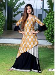 designer flared kurti