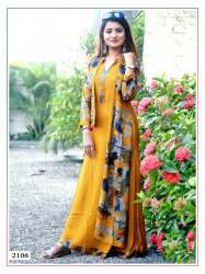 fancy yellow kurti