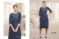 straight black kurti