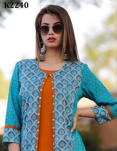 Designer Silk Kurti by ADK Fashion