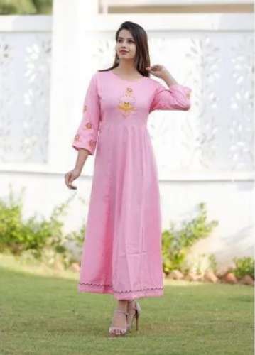 Ladies Rayon Long Kurti by Yourstyle