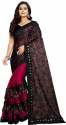 Janashree Designer Lycra  Blend Ruffle Saree thumb 4