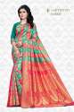 Janashree Banarasi Style Jacquard Silk Saree thumb 2