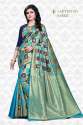 Janashree Banarasi Style Jacquard Silk Saree thumb 9