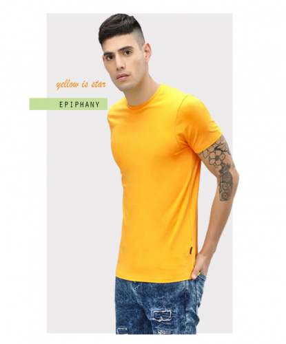 Mustard Plain Basic T shirt by Epiphany Clothing