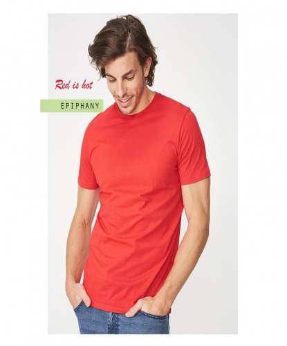 Red Plain T shirt  by Epiphany Clothing