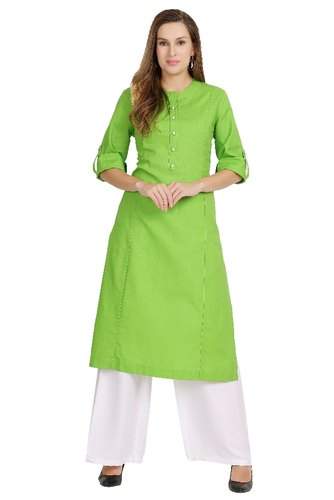 Plain Cotton Flex Kurti 
