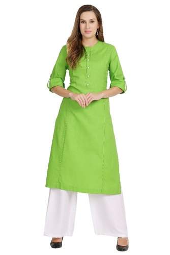 Plain Cotton Flex Kurti  by Jivitha Creations