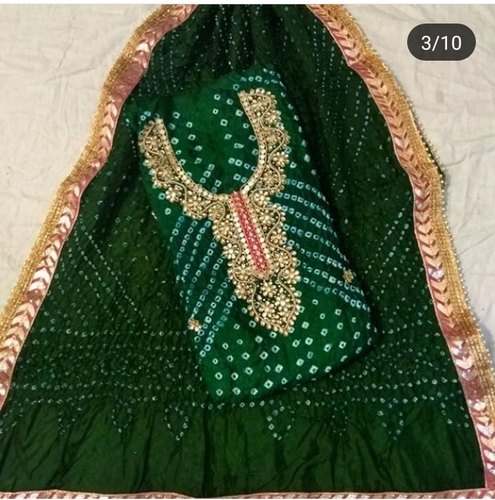 Beautiful Indian Bandhani  Embroidered Suit 