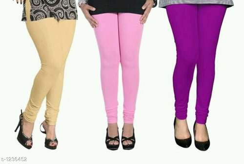 Comfort Fit plain leggings by Rayeesa Fashions