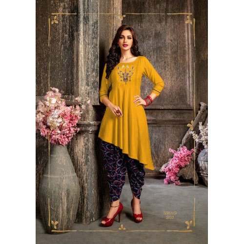 Trendy Rayon Dhoti Kurti  by Rayeesa Fashions