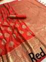 Wedding wear Banarasi silk saree
