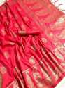 Wedding wear Banarasi silk saree thumb 1