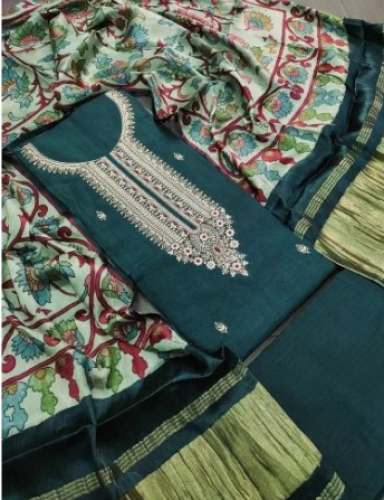 Dola Silk Designer Unstitch Suit With Gaji Modal Dupatta
