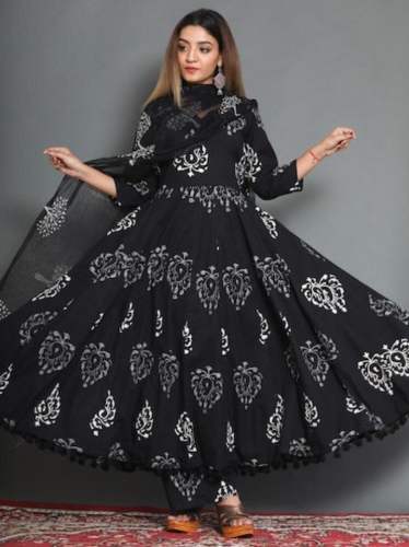 RAYON PRINTED ANARKALI KURTIS