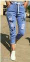 Denim Printed Women's Jeans For Girls