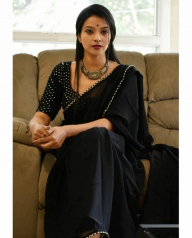 black saree 
