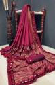 Fancy laycra sarees thumb 1