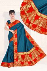 Fancy vichitra silk saree