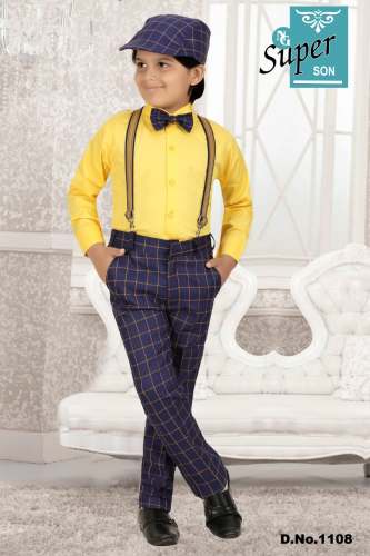 Yellow Boys wear Jump suit by Noor Garments