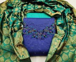 Heavy chanderi Unstitched Dress Material